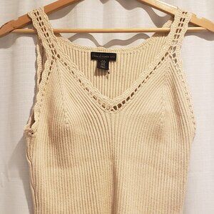 House of Harlow 1960 Cream Colored Knit Tank Size Med